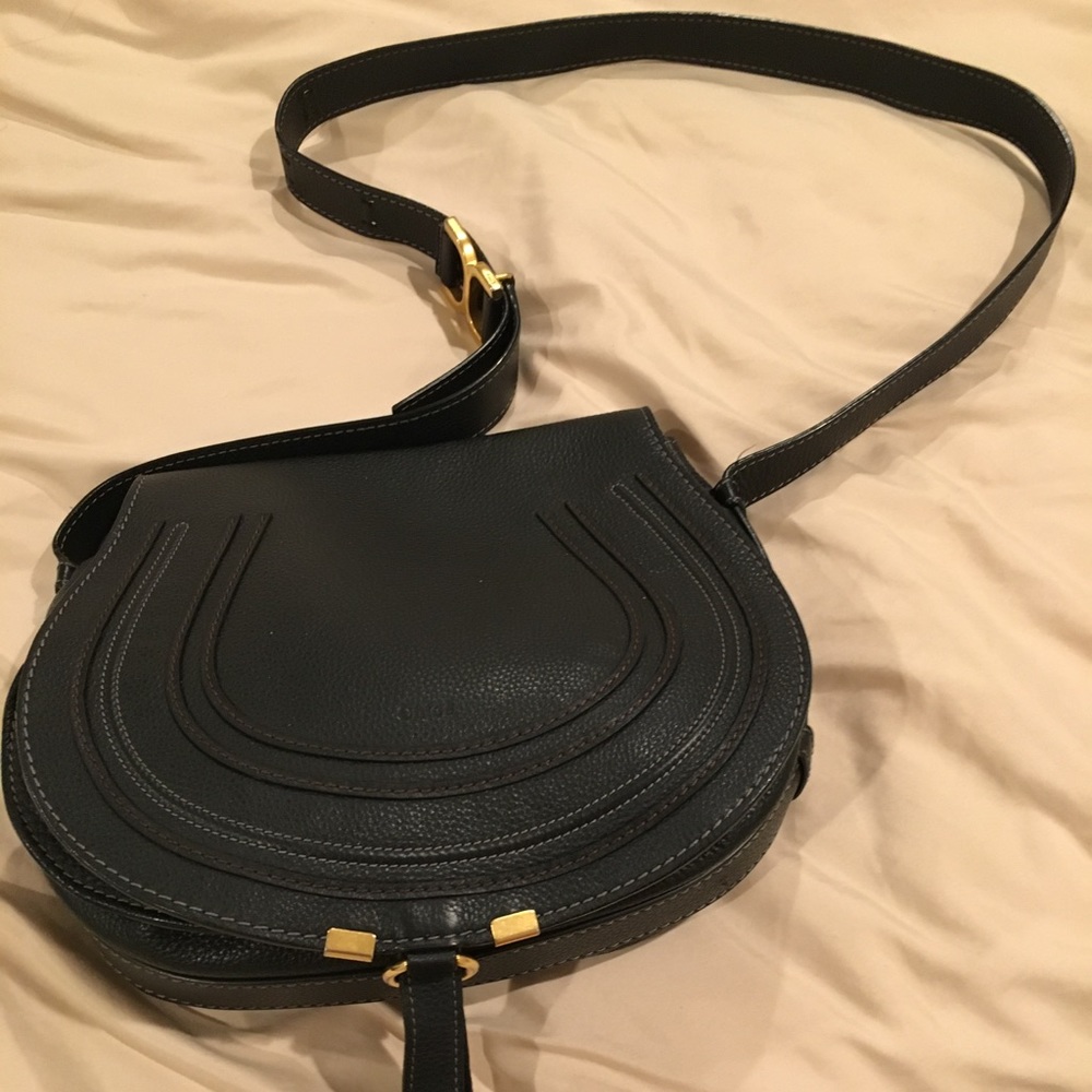 Chloe Marcie black medium crossbody